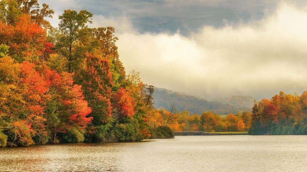 Blue Ridge Parkway Price Lake in Autumn